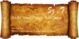 Szécsényi Tímea névjegykártya